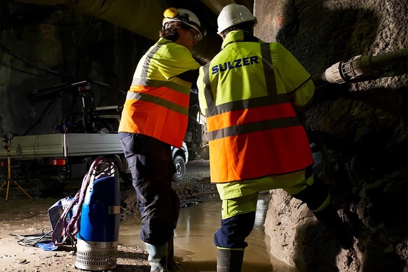 Electrobombas para achique en construcción y minería - Sulzer